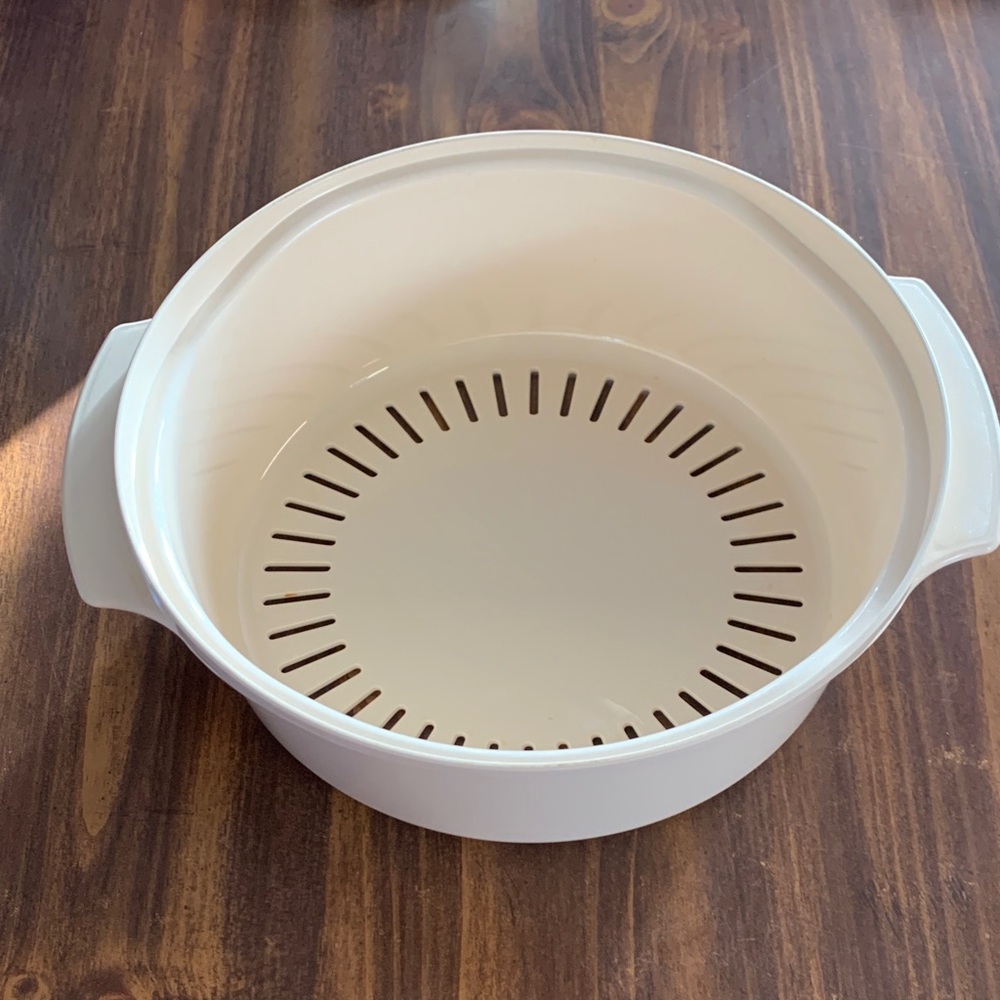 Vintage Tupperware Stack Cooking System Colander Bowl